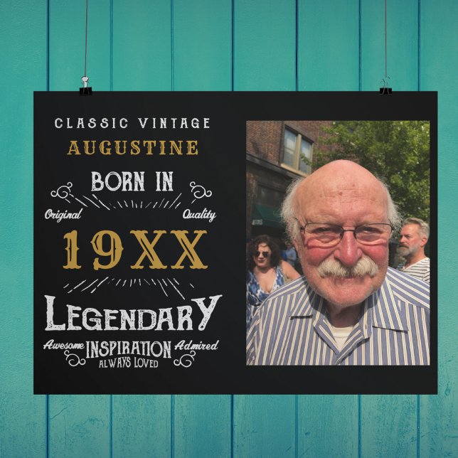 Poster Aniversário de 40 anos personalizado (Criador carregado)