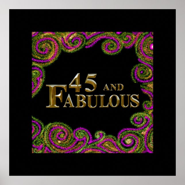 Poster Aniversário de 45 anos (Frente)