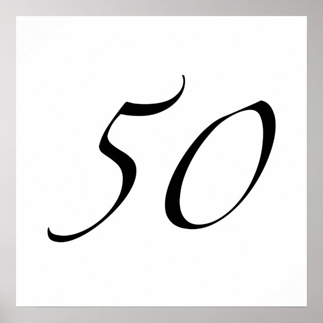 Pôster Aniversário de 50 anos (Frente)