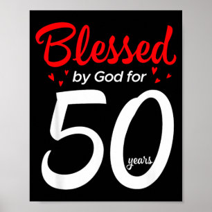 Poster Aniversário de 50 anos Quinquagésimo Aniversário 5
