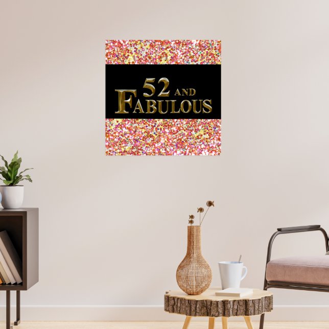 Poster Aniversário de 52 anos (Sala de Estar 3)