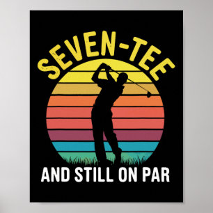 Poster Aniversário de 70 anos engraçado piada de golfe jo