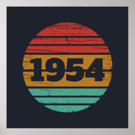 Poster aniversário de 70 anos personalizado de 70