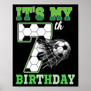 Poster Aniversário de 7 Anos de Crianças É Meu 7º Anivers