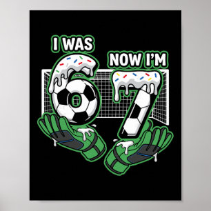 Poster Aniversário de 7 Anos de Futebol Eu Era 6 Agora Eu