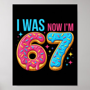 Poster Aniversário de 7 Anos Era 6 Agora Eu Tenho 7 67 Di