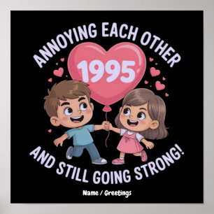 Poster Aniversário de Casamento de Quem se Incomoda Desde