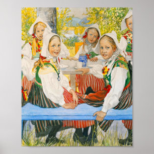 Poster Aniversário de Kersti por Carl Larsson