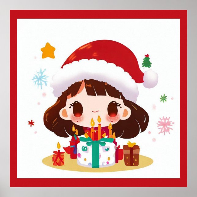 Poster Aniversário de Natal 2 (Frente)