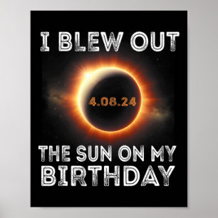 Poster Aniversário Do Eclipse Solar Eu Explodi O Sol No M