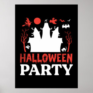 Poster Aniversário do Festa de Halloween