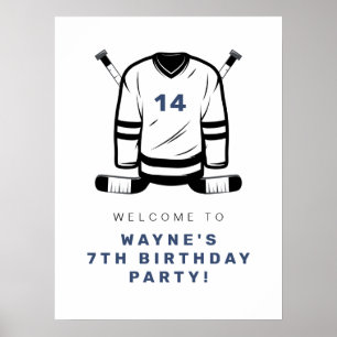 Poster Aniversário do jogador de hóquei WAYNE