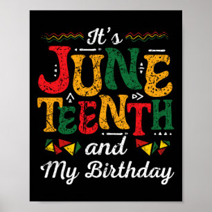 Poster Aniversário do Mês da História Negra Juneteenth 19