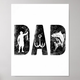 Poster Aniversário do Papai Pescador Clic Fonte Negrito P