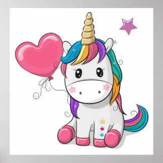 Poster aniversário do Unicorn