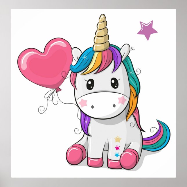 Poster aniversário do Unicorn (Frente)