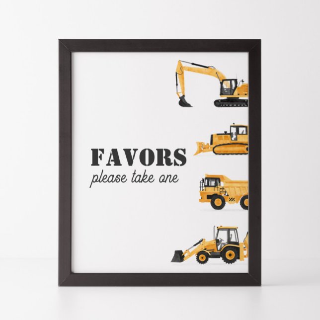 Poster Aniversário do Veículo de Construção Favorece Sina (Criador carregado)