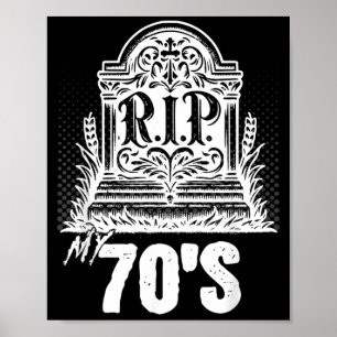 Poster Aniversário engraçado dos anos 70 citação divertid