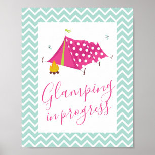 Poster Aniversário Glam da reforma dos termas do