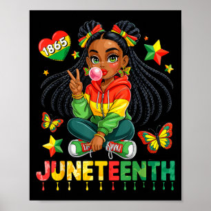 Poster Aniversário Juneteenth Coquette Feliz 1865 Meninas