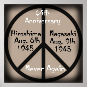 Pôster Aniversário Nunca Mais - Hiroshima/Nagasaki