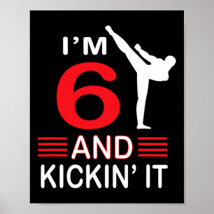 Poster Aniversário Oferta de Artes Marciais Oferece Garot