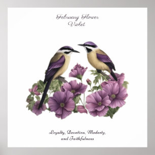 Poster Aniversário Personalizado do Mês de Nascimento do