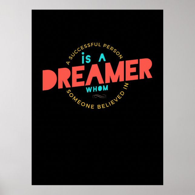 Poster Aniversário Presente Uma Pessoa Bem-Sucedida É Um  (Frente)