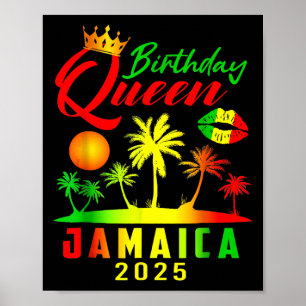 Poster Aniversário Rainha Jamaica Meninas Trip 2025 Parti