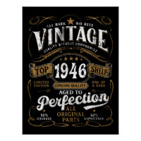 Aniversário Vintage 1946 Envelhecido à Perfeição 8