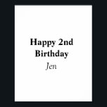 Poster aniversários adicionar seu nome imagem texto image<br><div class="desc">Design</div>