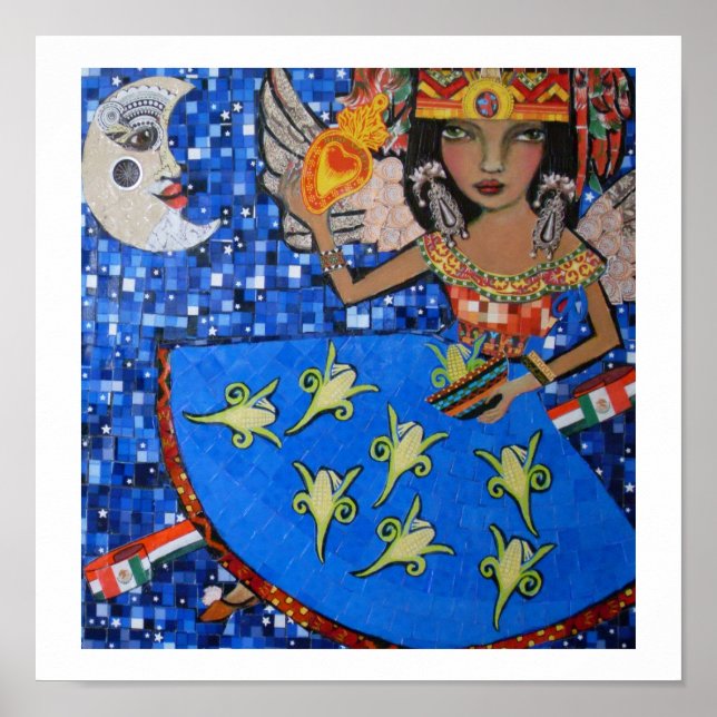 Pôster anjo asteca (Frente)