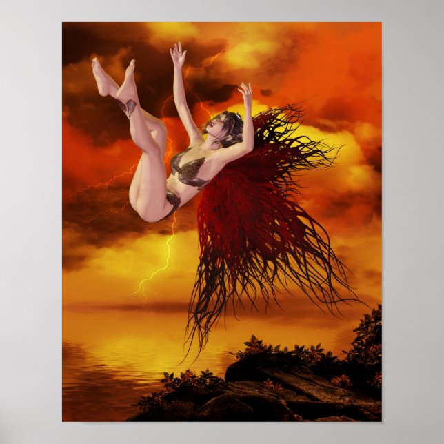 Pôster anjo caído (Frente)