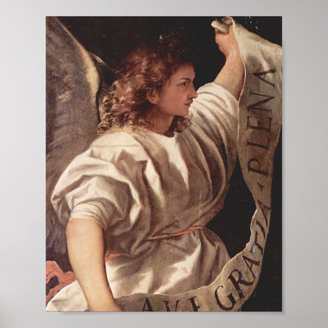 Poster Anjo com faixa 1522 (Frente)