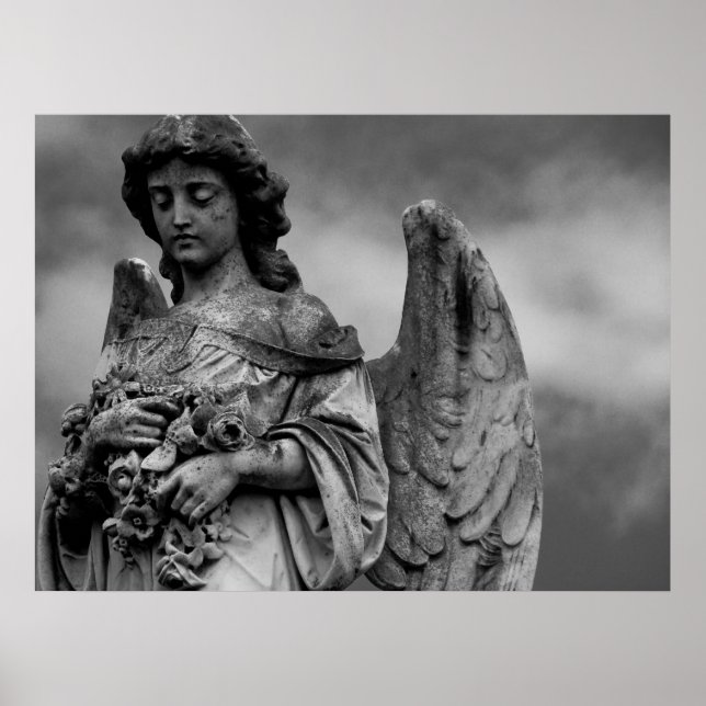 Pôster Anjo com Rosas (Frente)