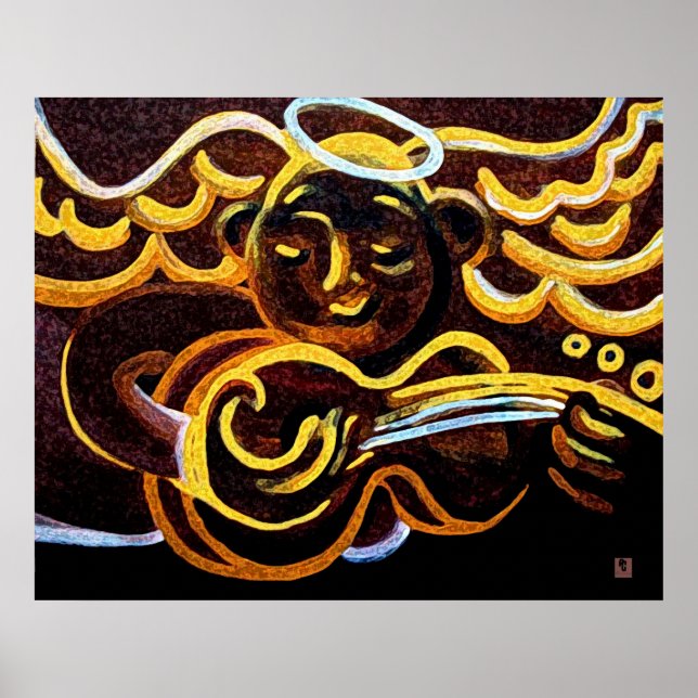 Pôster Anjo da guitarra (Frente)