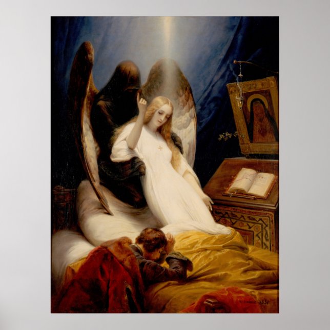 Poster Anjo da Morte - Horace Vernet - 1851 (Frente)