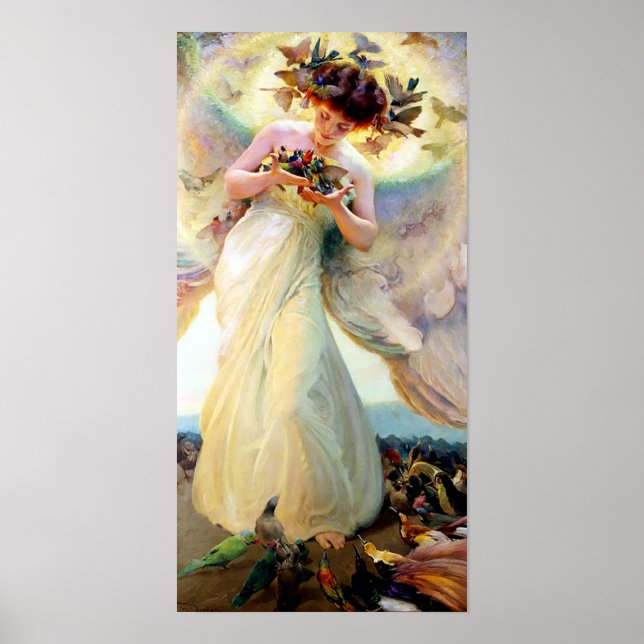 Poster Anjo das Aves (Frente)