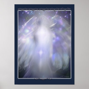Pôster anjo de cristal azul