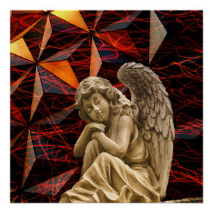 Pôster Anjo de Descanso Moderno