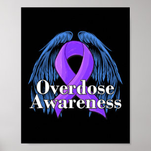 Poster Anjo do Dia da Consciência contra Vícios