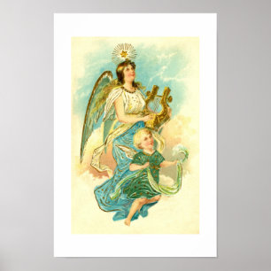 Poster Anjo e criança