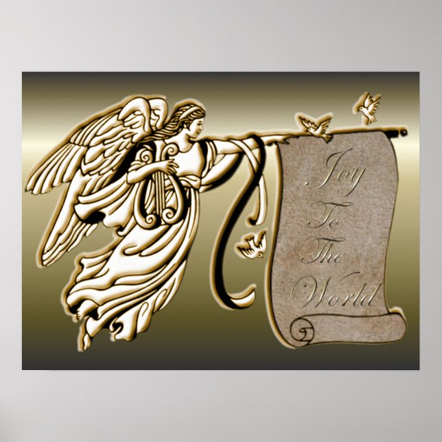 Pôster Anjo e Joy para o Percurso Mundial (Frente)