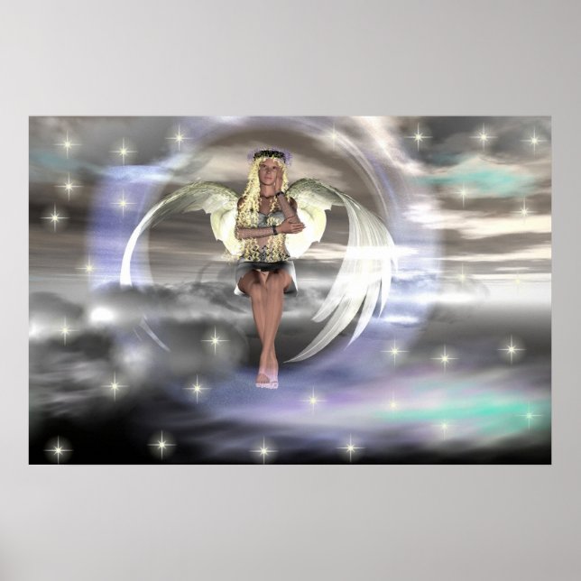 Poster Anjo em uma Nuvem (Frente)