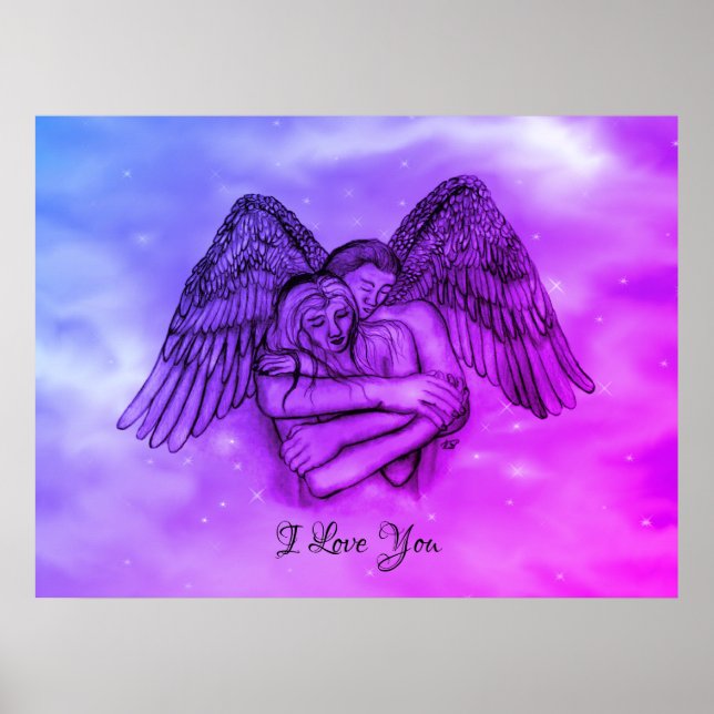 Poster Anjo Eros Apaixonado, Eu Te Amo (Frente)