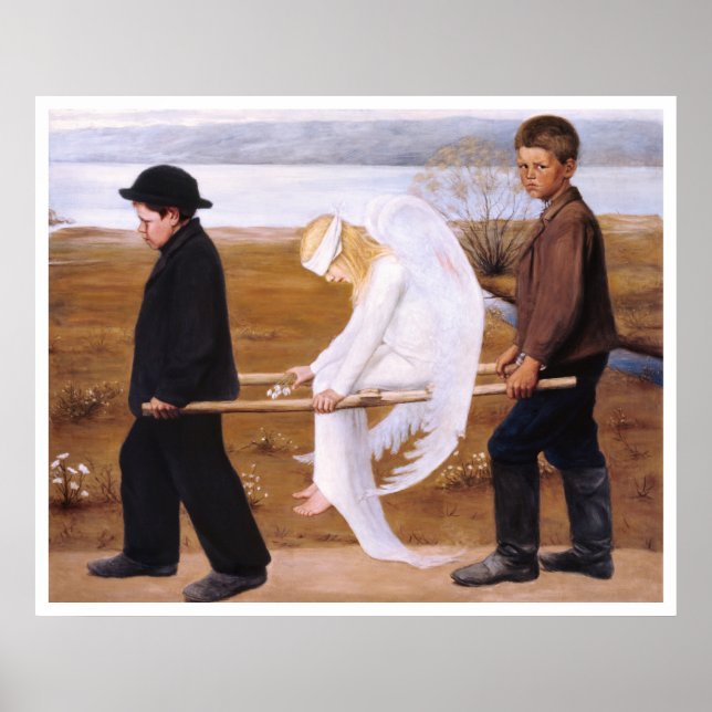 Poster Anjo ferido por Hugo Simberg Favorito CC1254 XL (Frente)