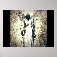 Anjo gótico, vintage, arte rústica e sombria acred