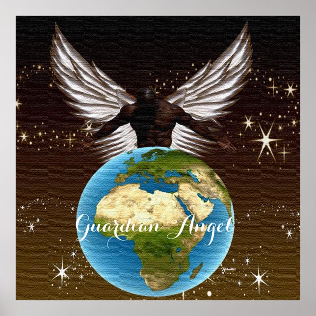 Poster Anjo Guardião Africano (Frente)