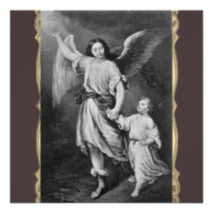 Pôster Anjo Guardião E Criança