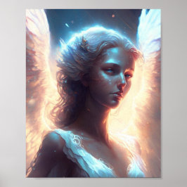Poster Anjo Místico de Olhos Azuis